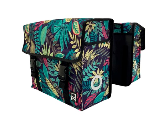 WILLEX - Sac double de vélo city forest 34 l vert