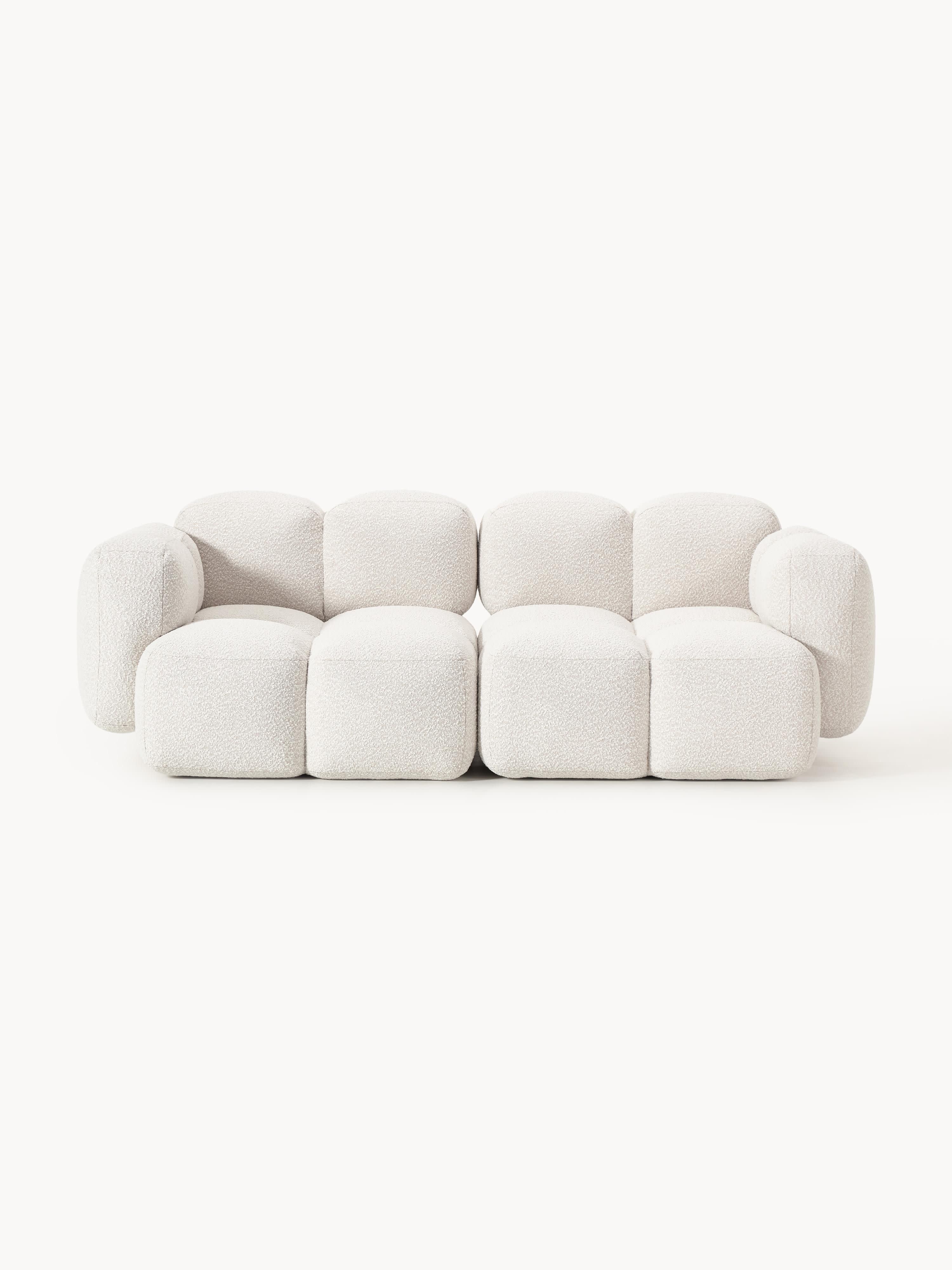 Modulaire bank Tayla (3-zits) van bouclé