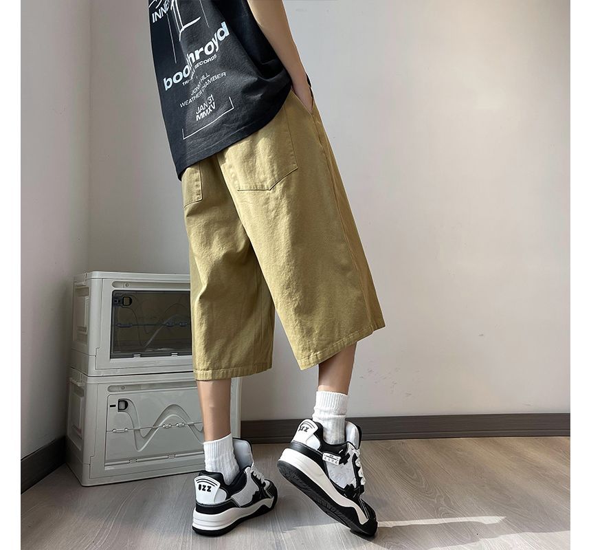 Filmas - High Waist Plain Capri Sweatpants