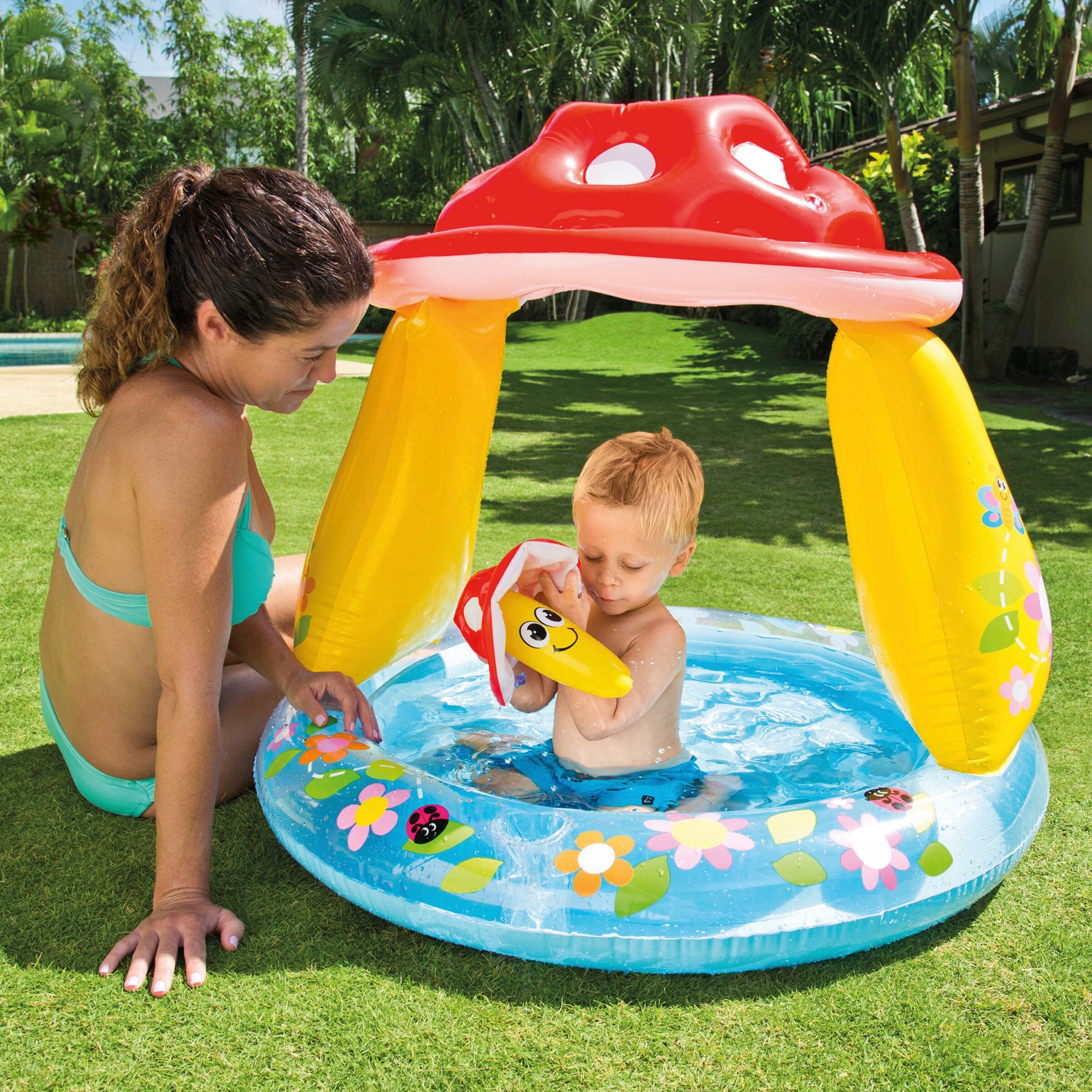 Intex Baby-Pool Mushroom mit Verdeck