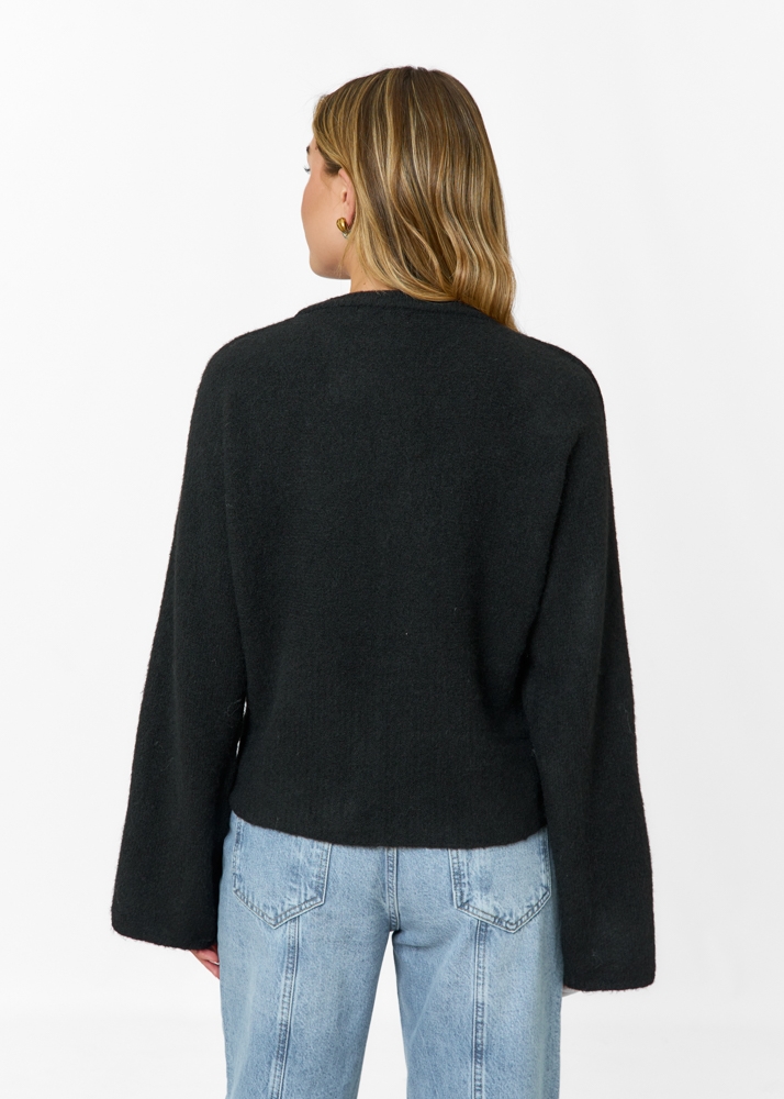 Marijne vest zwart