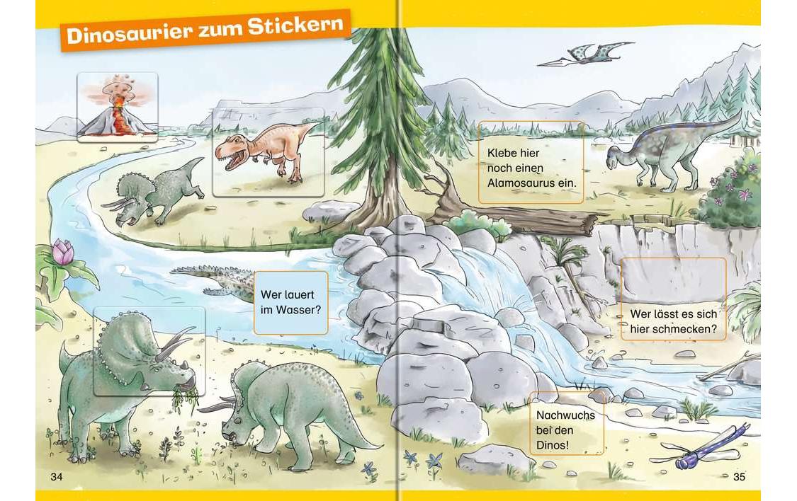 Kinder-Sachbuch WWW Erstleser: Dinosaurier Band 1Spielerisch lesen lernen