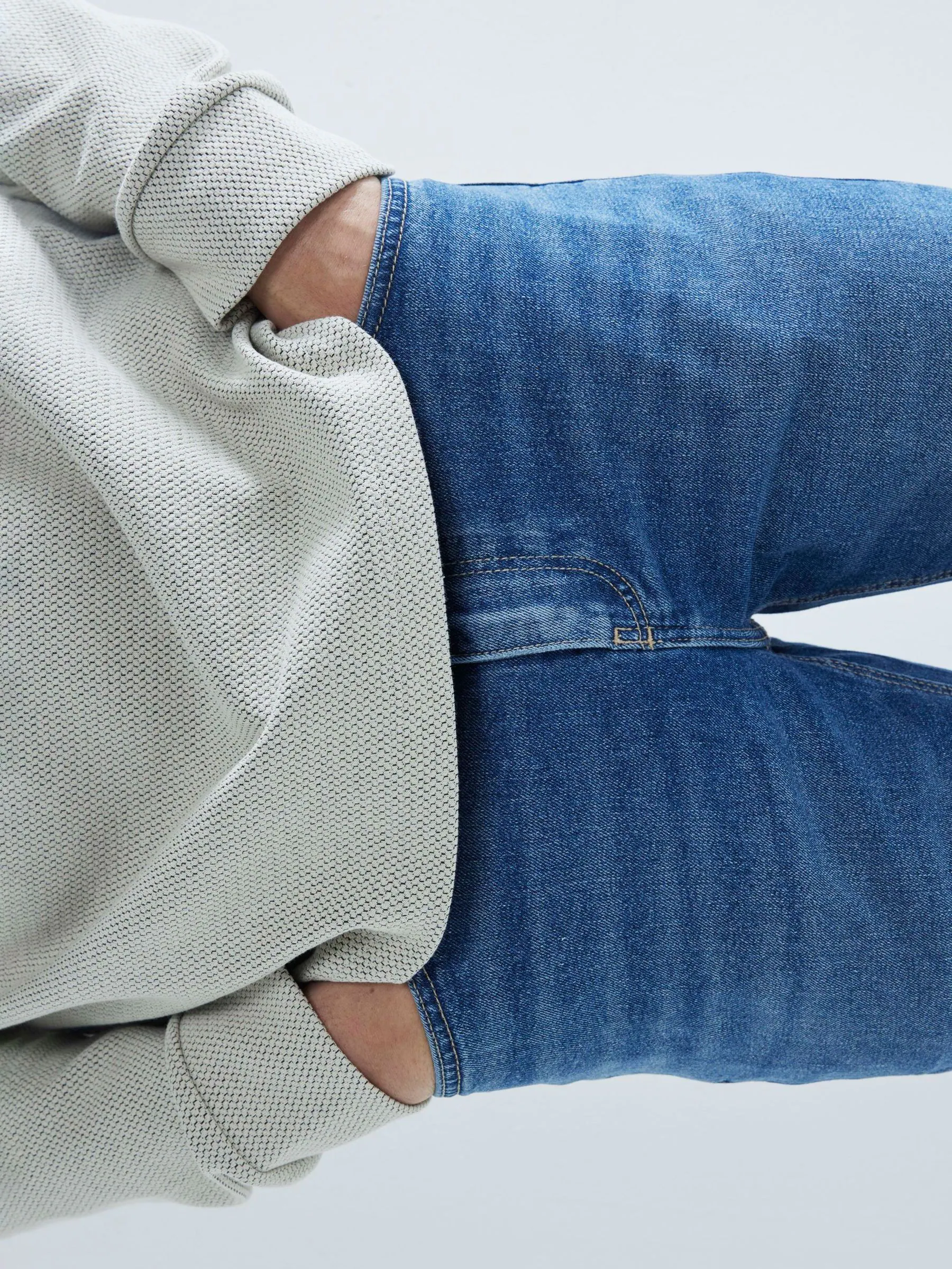 Lichtblauw - River Island - Skinny-fit stretch jeans