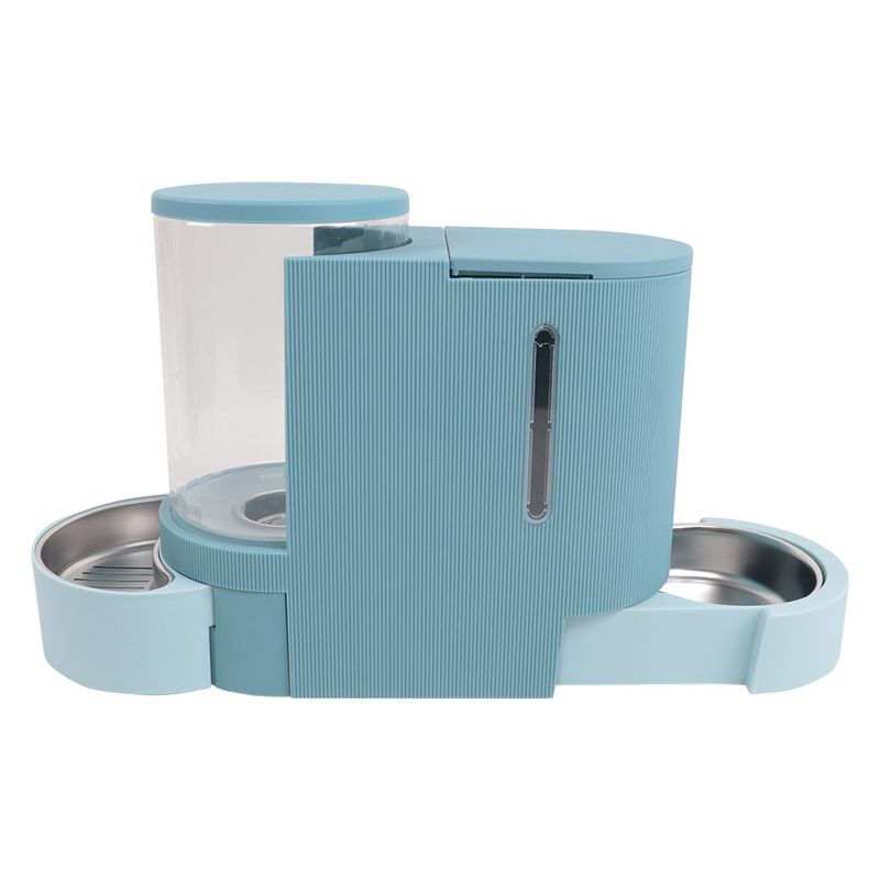 Distributeur d'eau et de nourriture TIAKI, bleu clair