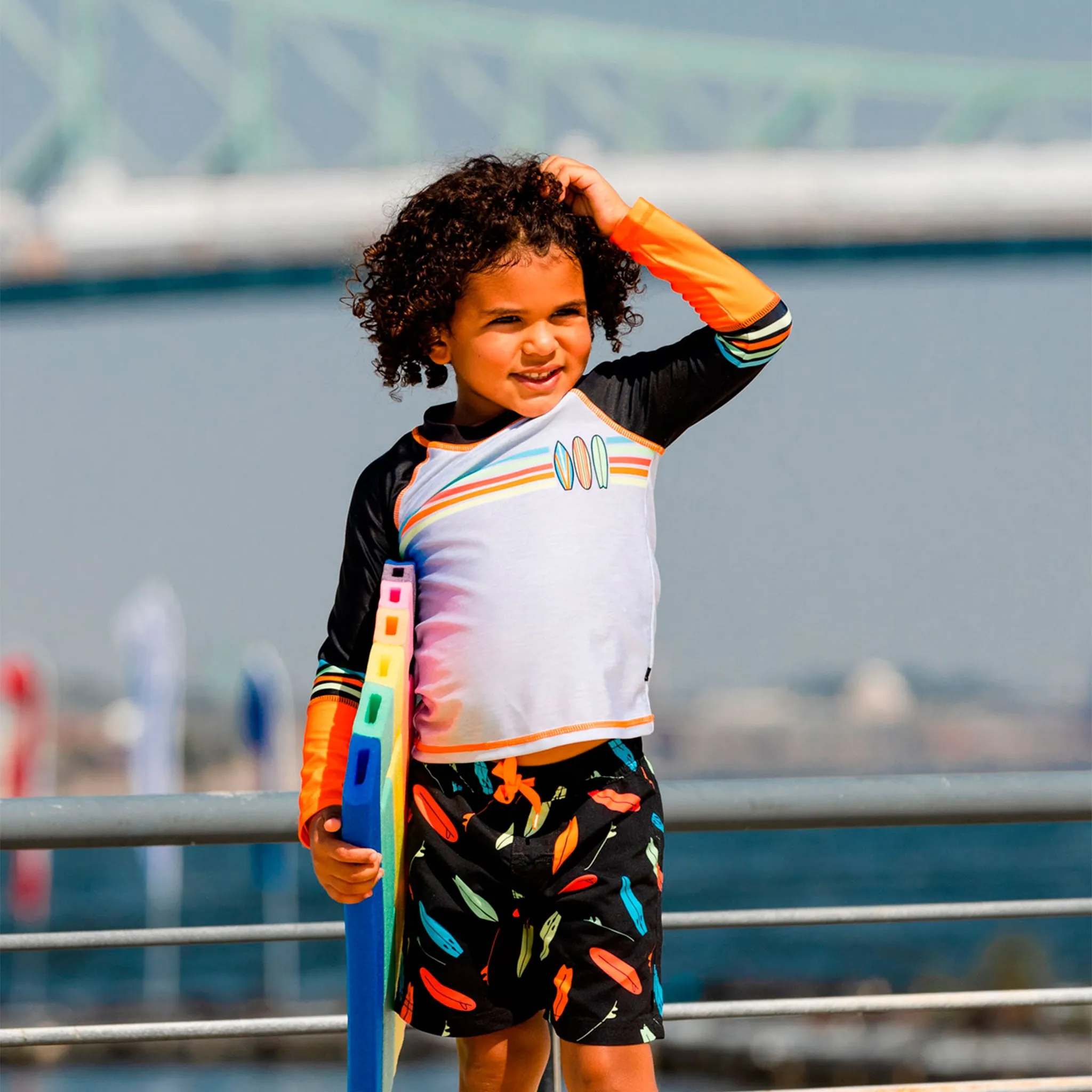 Deux par Deux T-Shirt Maillot Surf 7-10ans