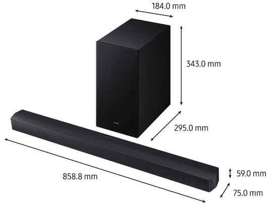 SAMSUNG - Barre de son HW-B460F/XE