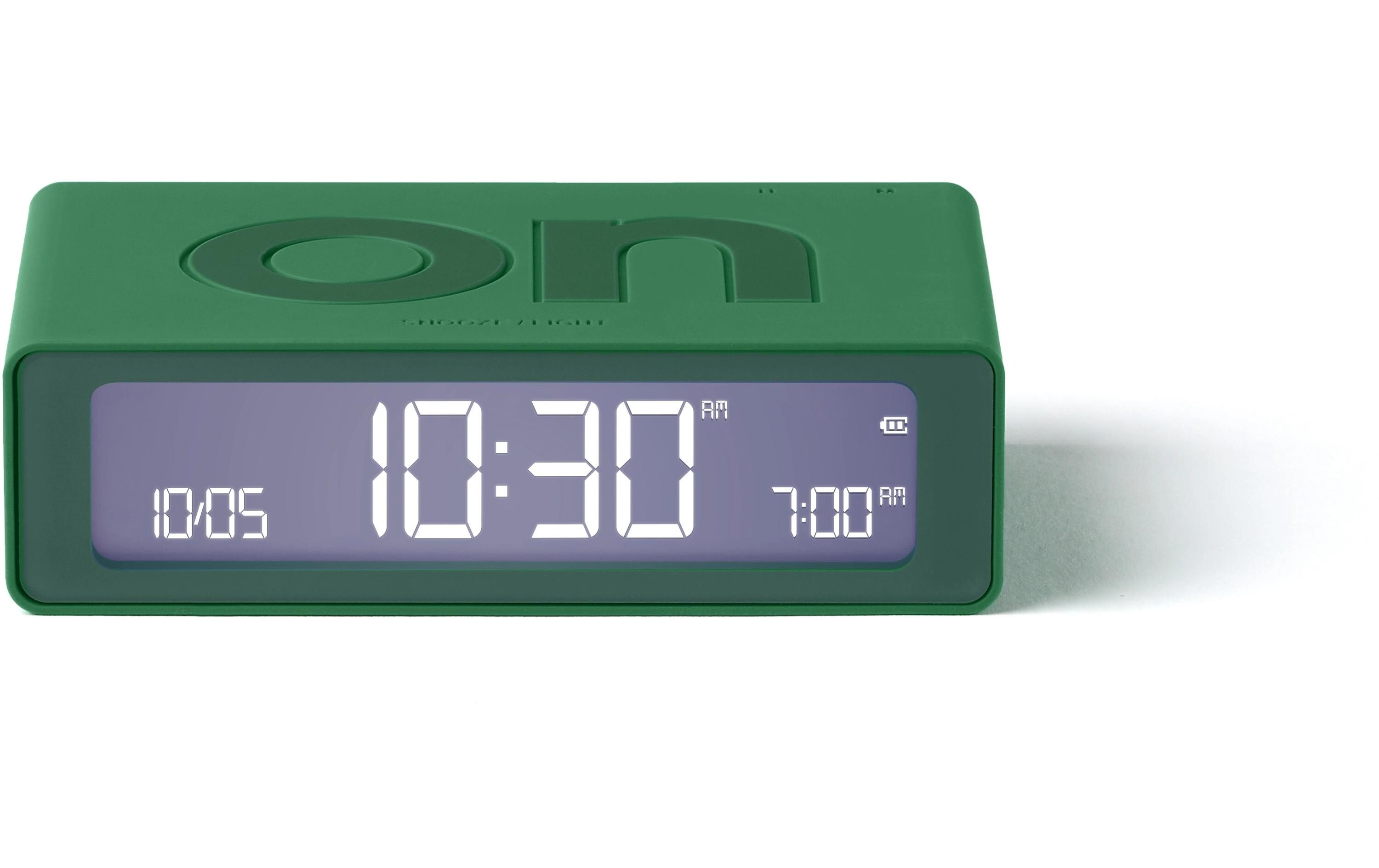 Digitalwecker Flip Mini GrünMini LCD-Wecker mit Umkehrfunktion (On/Off)