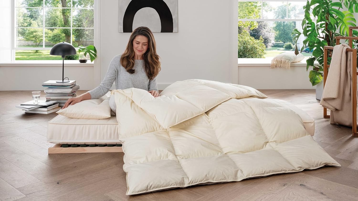allnatura Daunen Bettdecke ANSARA 135x200 - warme federleichte Winter-Decke mit optimalen Isolationseigenschaften - 90% Daunen und 10% Federn Klasse 1 - Downpass - Made in Germany