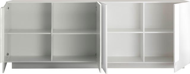 INOSIGN Sideboard »Jupiter, Breite 241 cm, Kommode 4 Türen - Soft Closing, Anrichte« moderne Griffblende, FSC®, cleveres Stauraumkonzept
