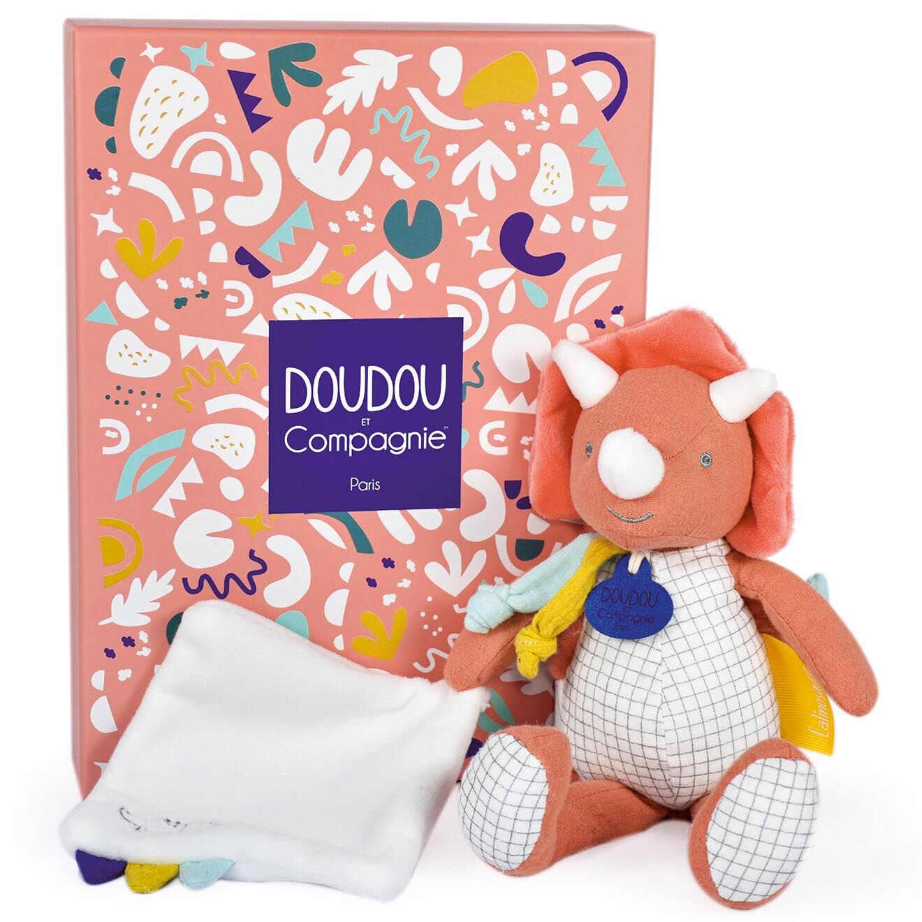 Doudou et Compagnie Lou pantin avec doudou orange