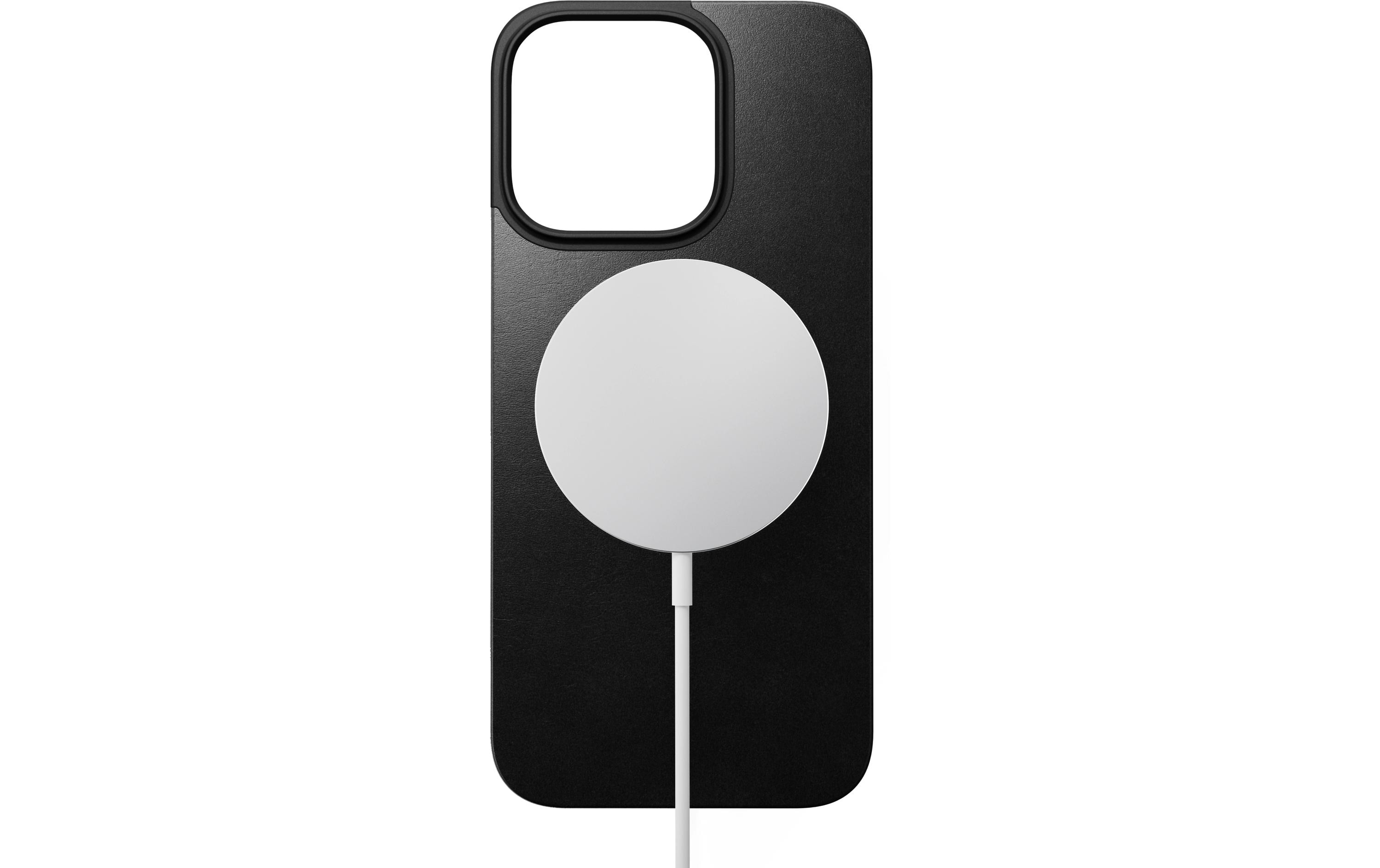 Back Cover Magnetic Leather iPhone 16 Pro SchwarzModerne Schutzhülle aus Leder für das Apple iPhone 16 Pro