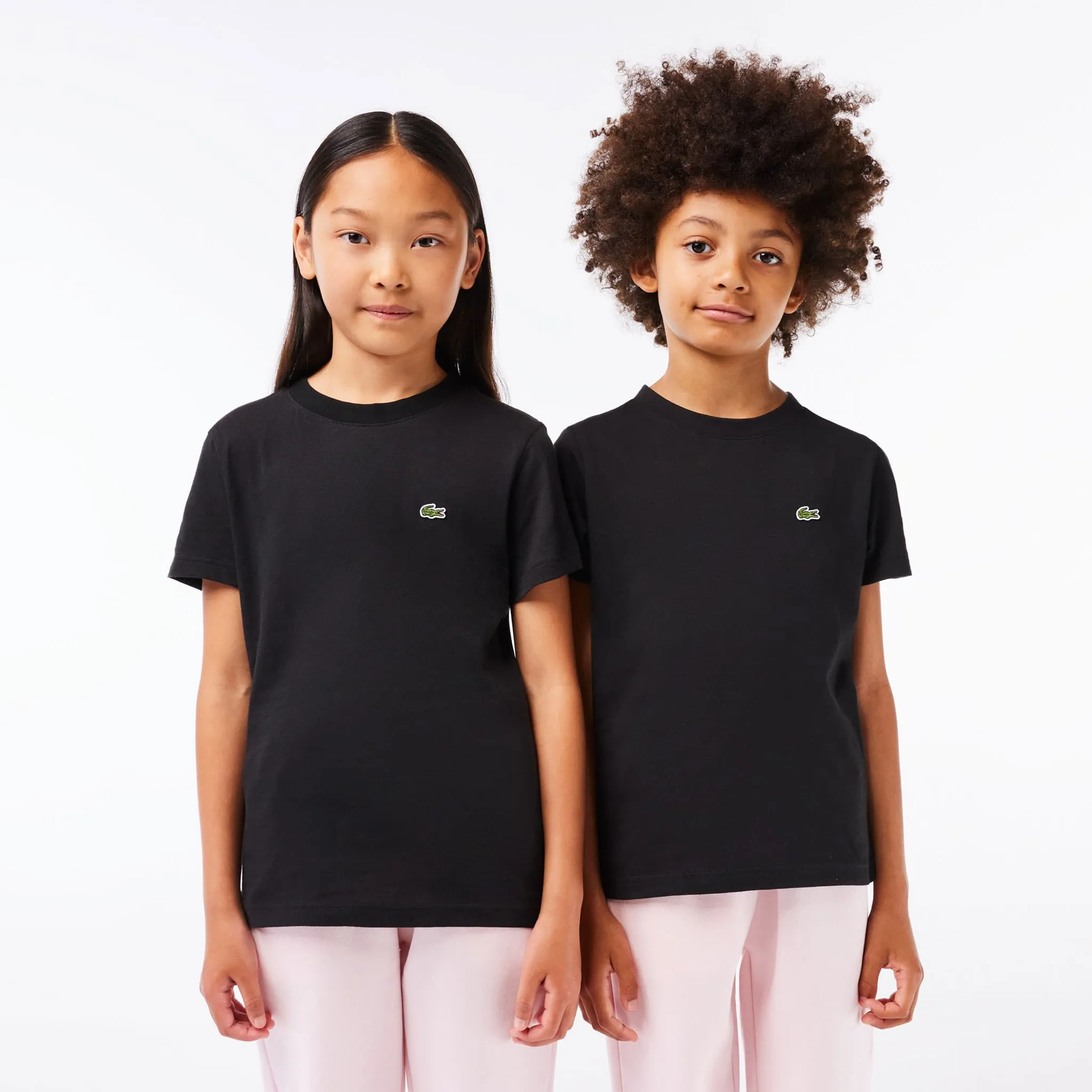 Lacoste T-shirt Jersey Noir 10-16ans