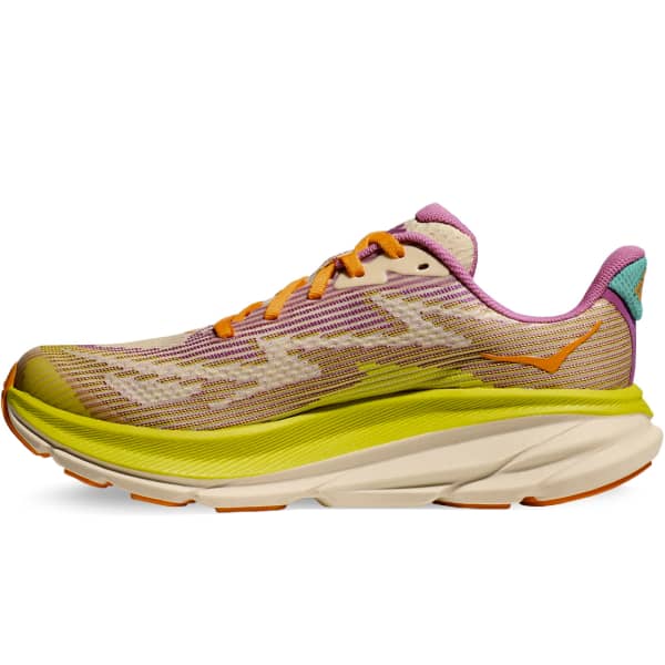 Chaussure running HOKA ONE ONE CLIFTON 9 YOUTH FUCHSIA / VANILLA