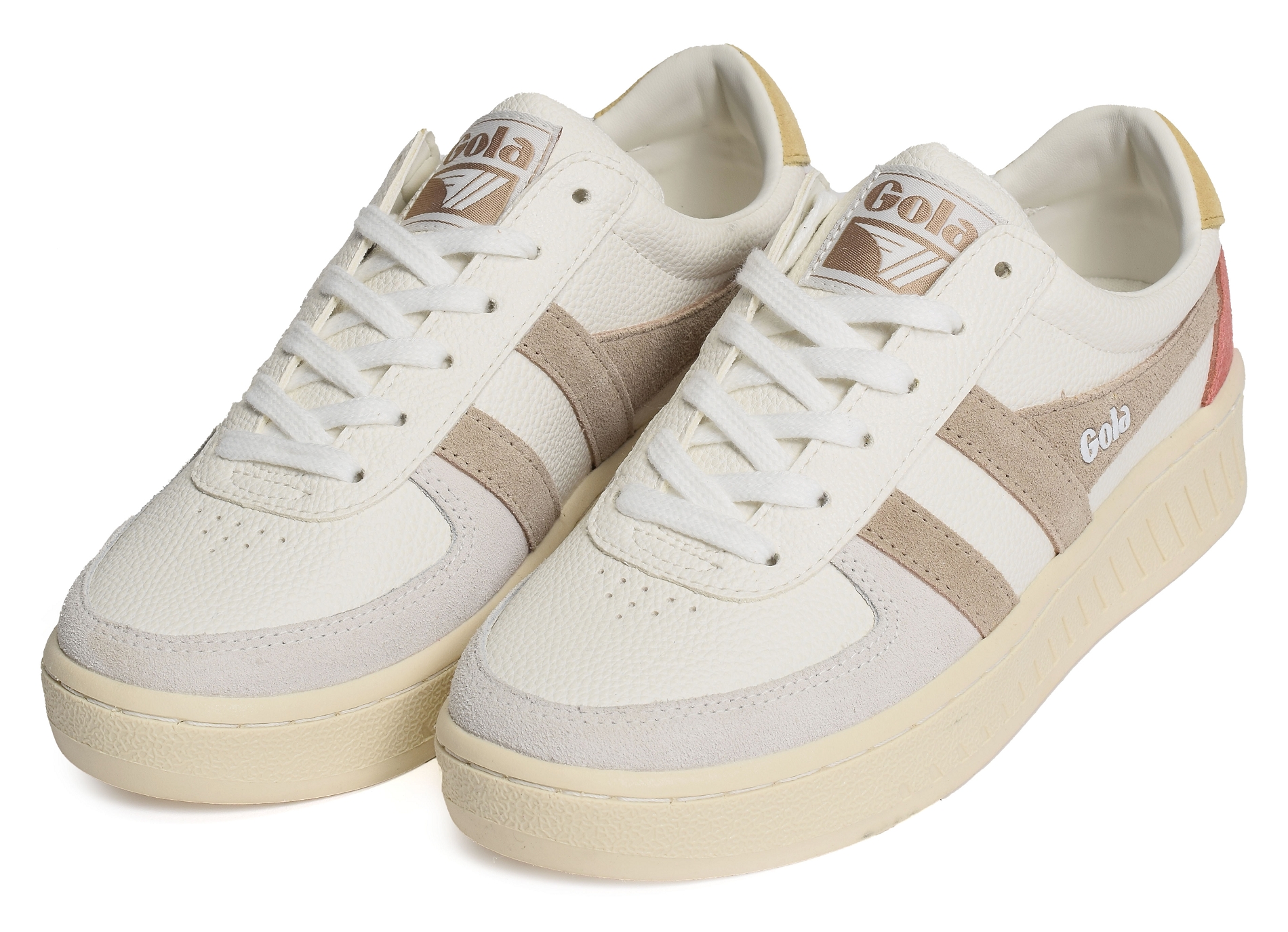 Grandslam trident trainers w blanc beige