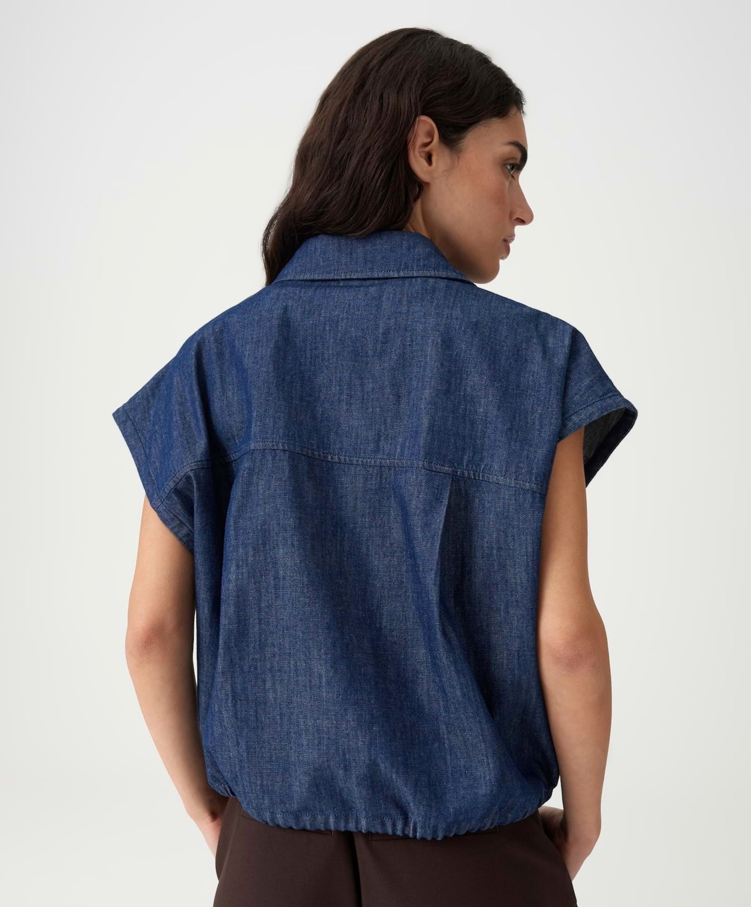 OPUS Dames blouse blauw