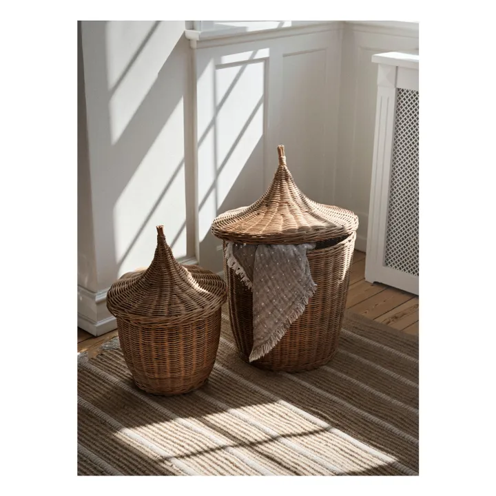 Broste Copenhagen Paniers en rotin Pallas - Set de 2