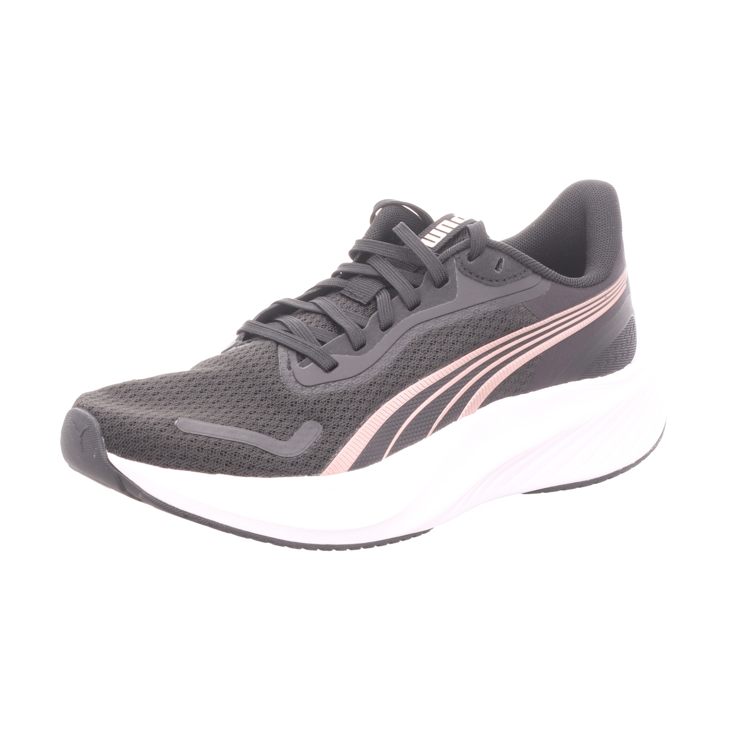 Puma Damen-Sneaker Pounce Lite Schwarz-Rose-Gold-Weiß