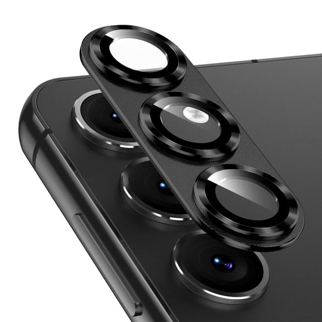 Til Samsung Galaxy S25 Kameralinsebeskytter ENKAY Metalring Linsefilm