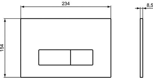 Ideal Standard - Oleas - Bedieningsplaat Mechanisch - Wit