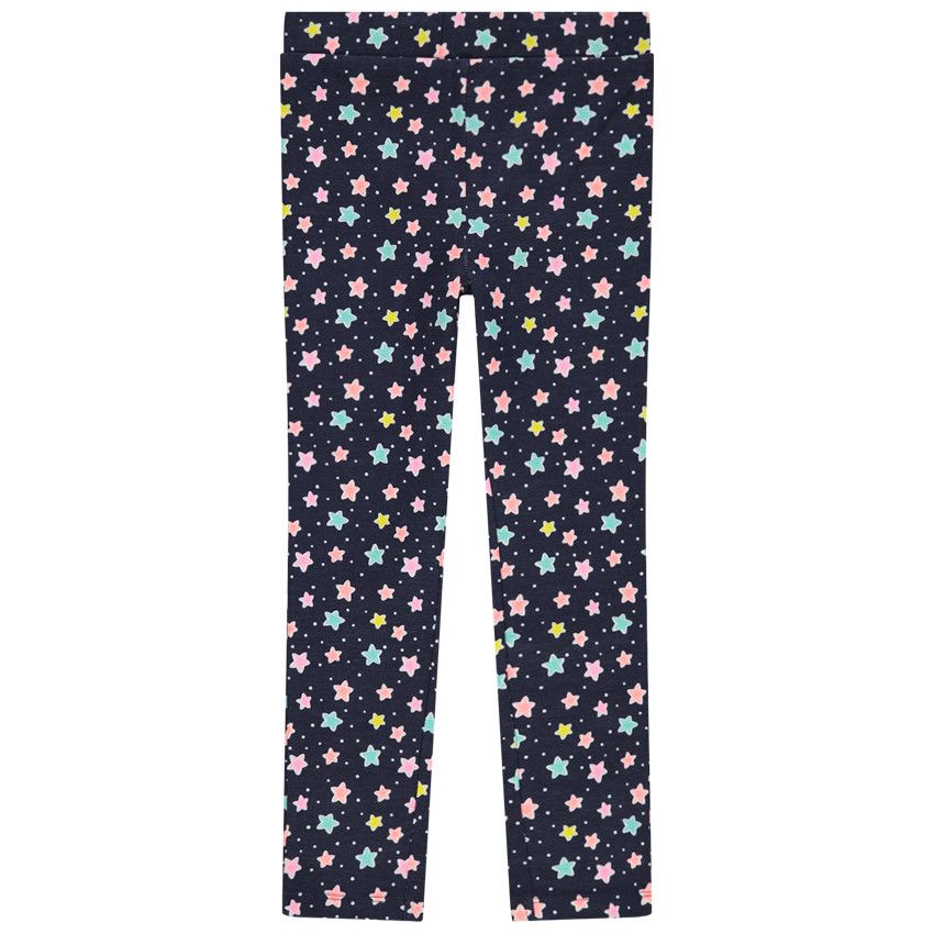 Pyjama en jersey print fille et bas étoilé - Rose
