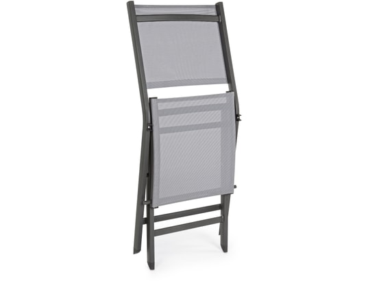 CONCEPT1 - Chaise pliante Lot de 4 chaises pliante Elin anthracite
