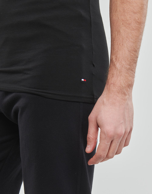 Tommy Hilfiger - STRETCH CN SS TEE 3PACK X3 - Noir / Noir / Noir
