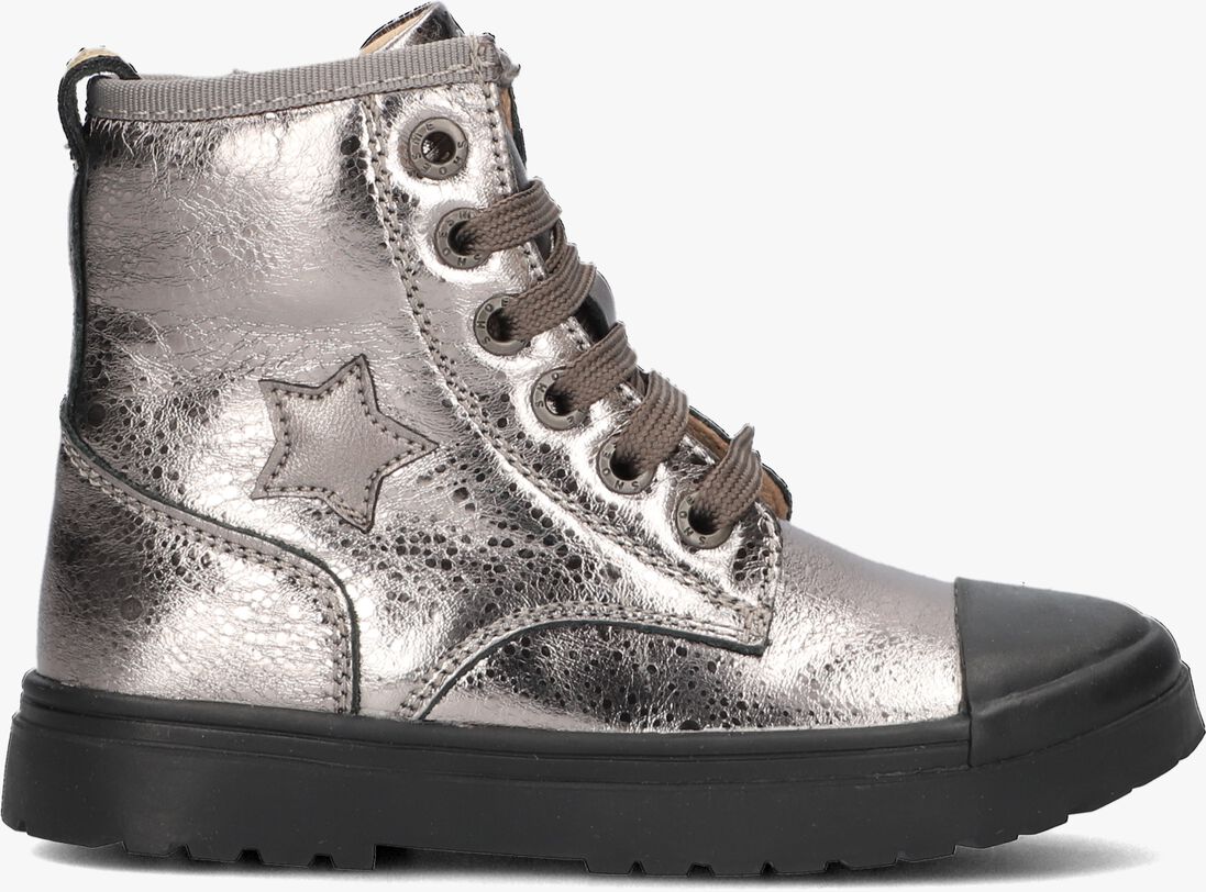 SHOESME zilveren shoesme veterboots sw23w002