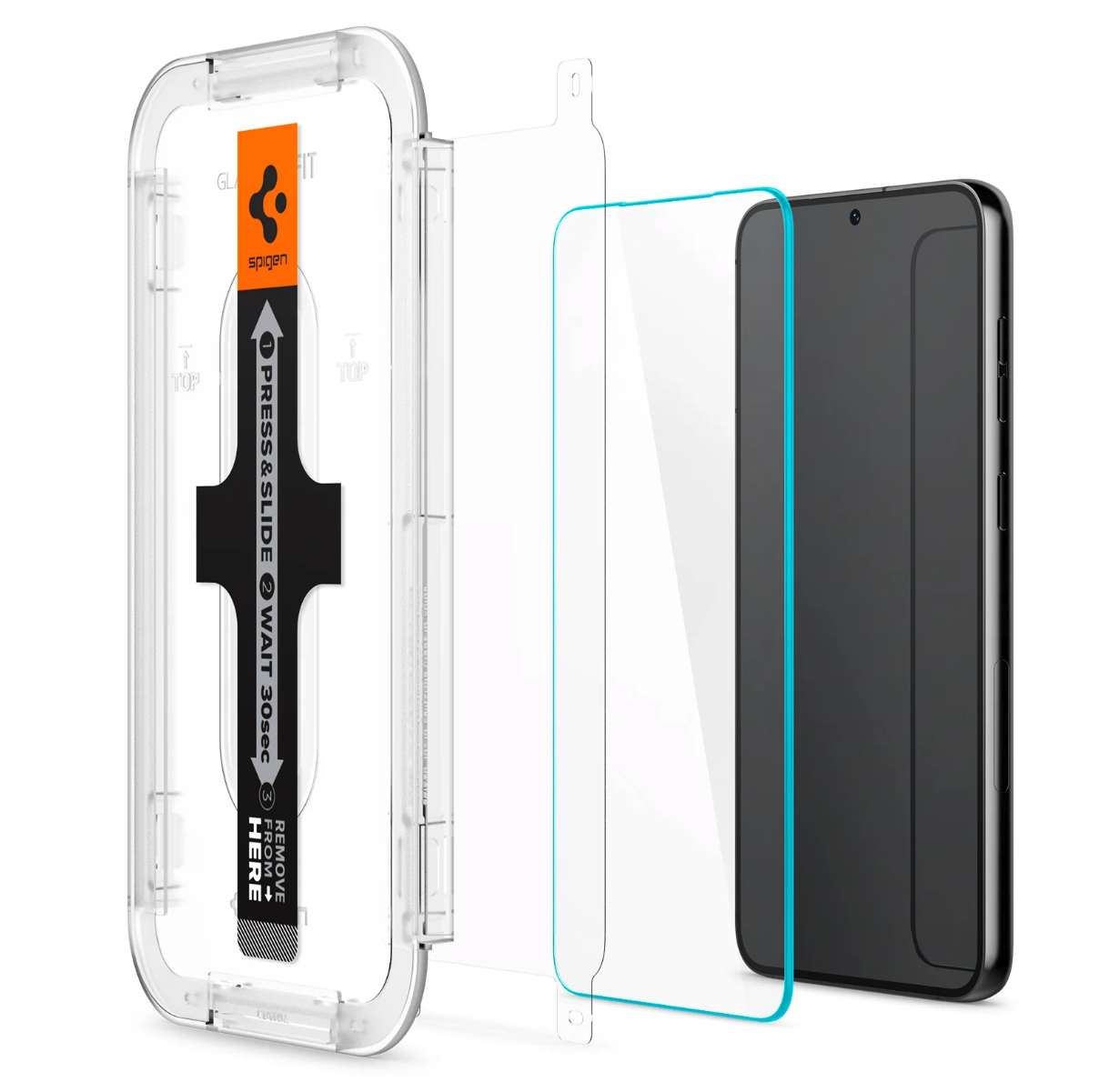 (2er Set) Samsung Galaxy S23 5G Glas Tr EZ Fit Panzer Glas Case Friendly   Montagerahmen (AGL05958)