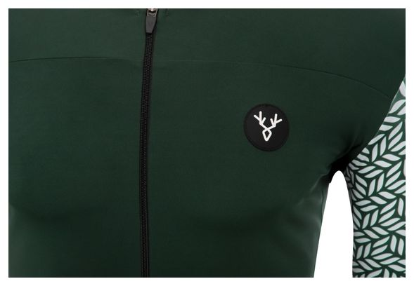 Maillot Manches Courtes LeBram Aspin Vert Agave Coupe Ajustée