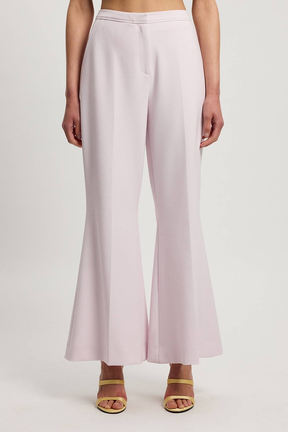 KarenMillen Pantalon Tailleur Petite Compact Stretch À Jambe Large