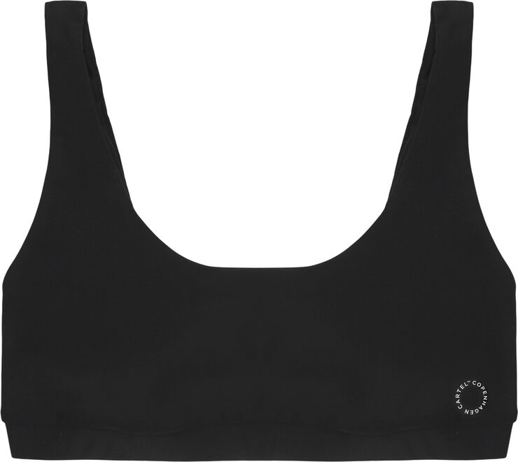Cartel Copenhagen Agung sporty bikini top - Nero Nero