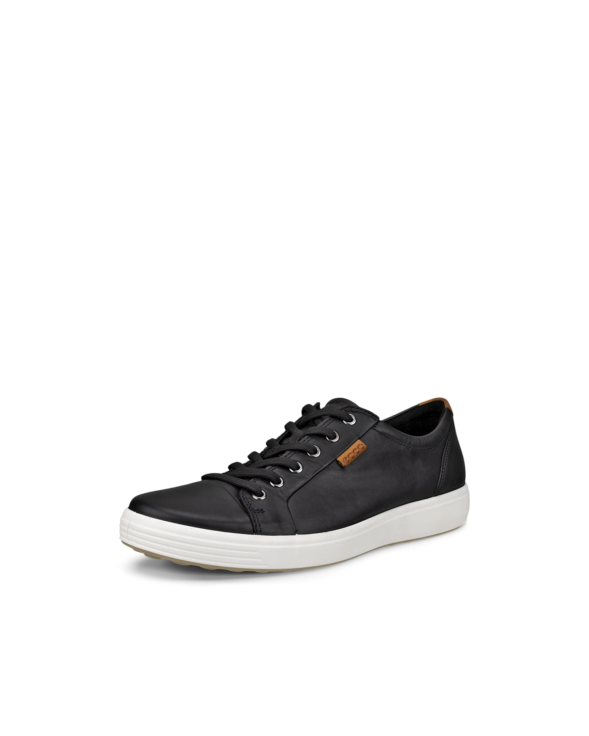 ECCO SOFT 7 M Herren Ledersneaker Schwarz