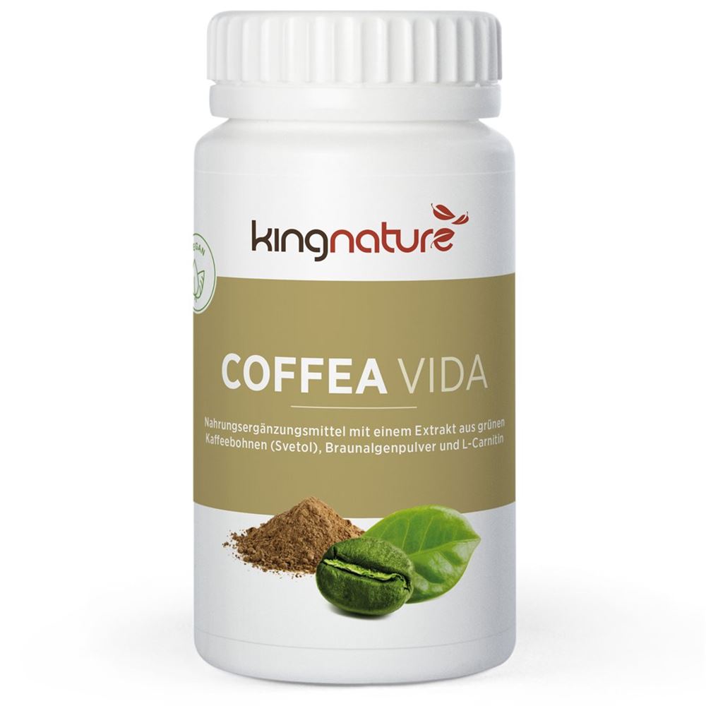 KINGNATURE Coffea Vida Kaps 200 mg Grüner Kaffe-Extrakt Ds 60 Stk