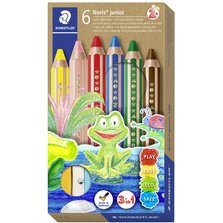 Crayon de couleur hexagonal Noris junior, étui