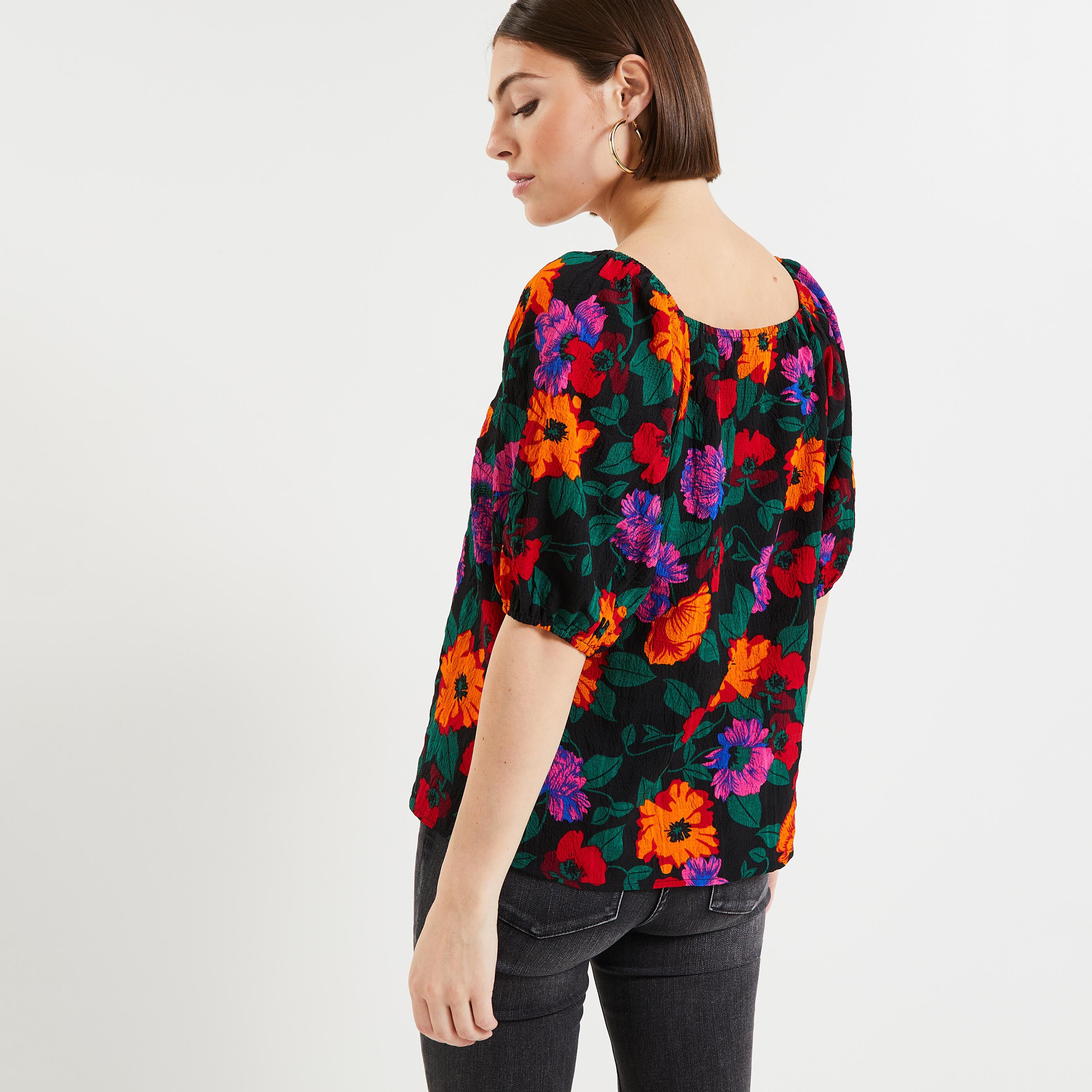 Blouse fleurie femme - IMPRIME