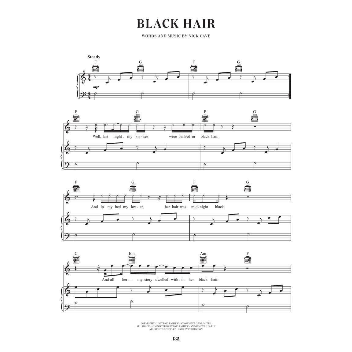 Hal Leonard Nick Cave Idiot Prayer voor piano, zang en gitaar