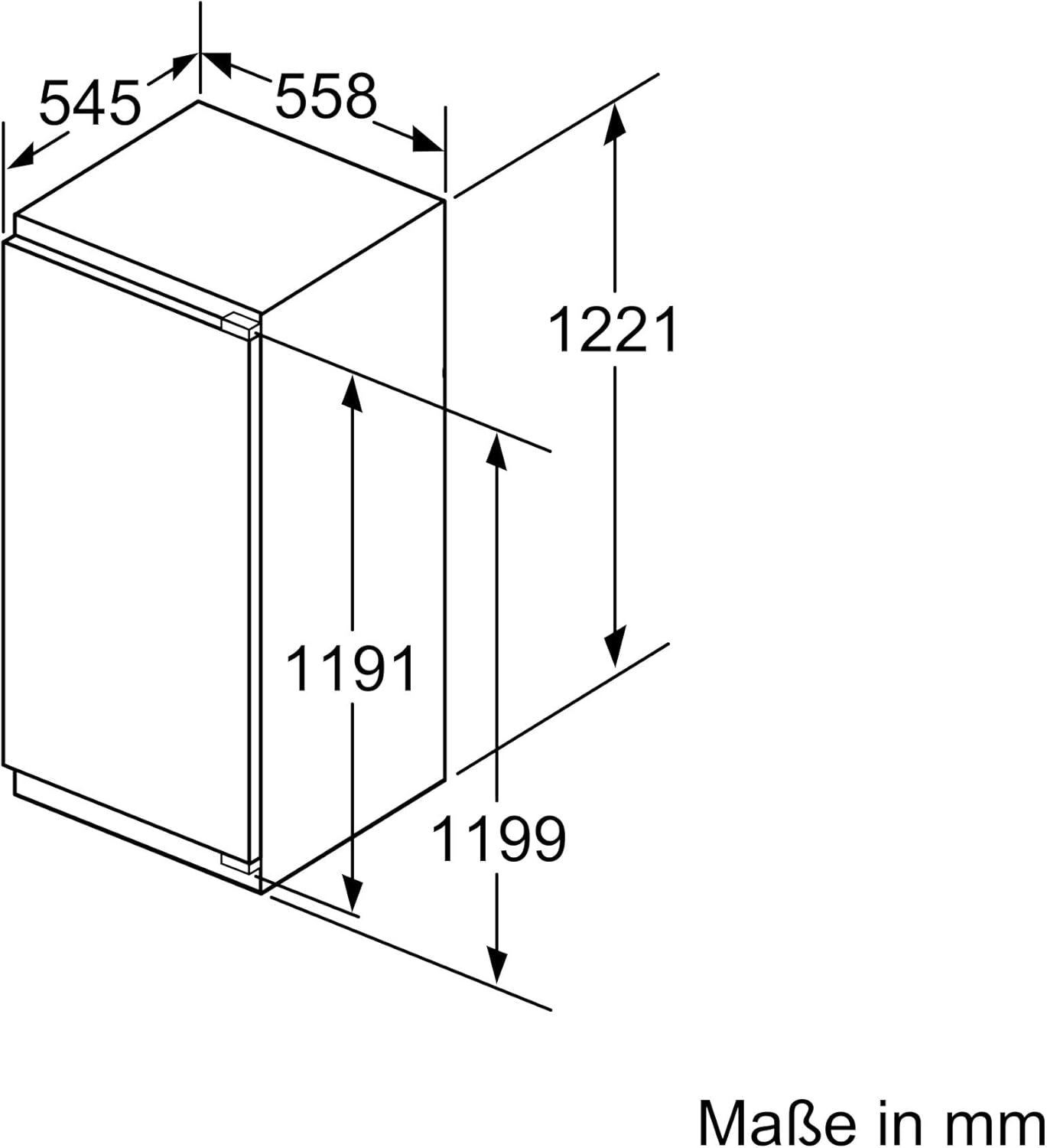 SIEMENS KI41FADE0 iQ700 Einbau-Kühlschrank, 138 kWh pro Jahr, 187L, hyperFresh Premium 0°, LED Beleuchtung, superCooling, Flachscharnier