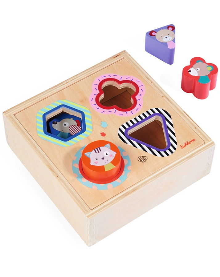 Holz-Steckspiel FRIENDS (6x17x17cm)