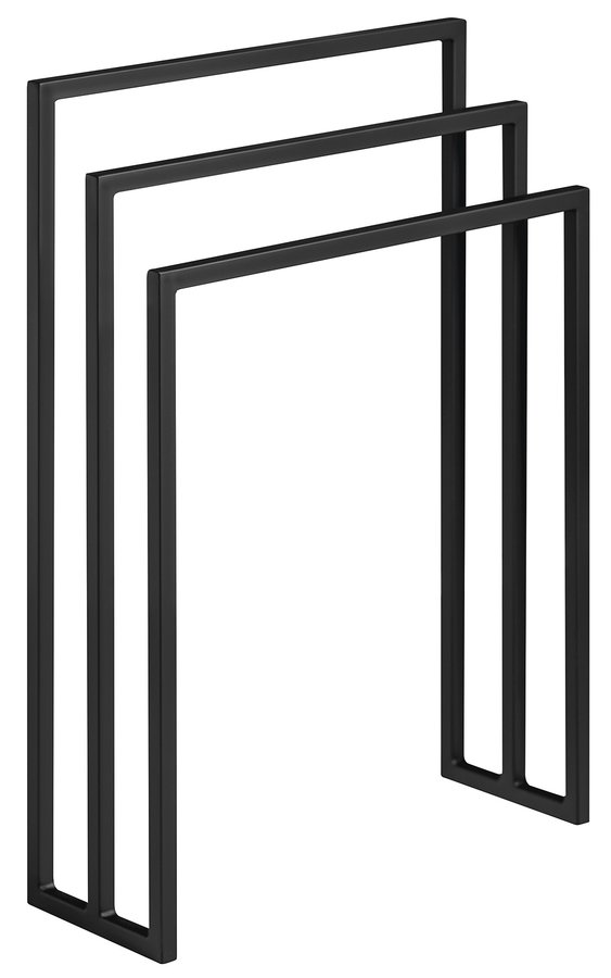 Sapho Ska handdoekhouder 55x20x80cm zwart mat