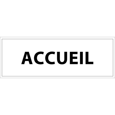Plaque de porte ACCUEIL