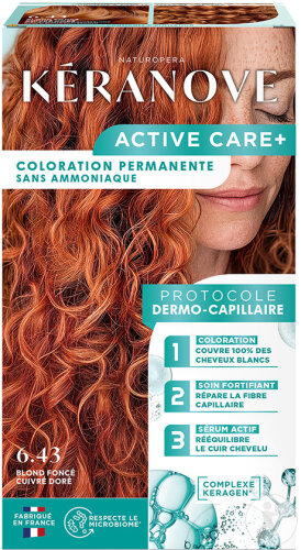 Keranove Active Care+ Blond Fonce Cuivre Dore 6.43 1 Kit
