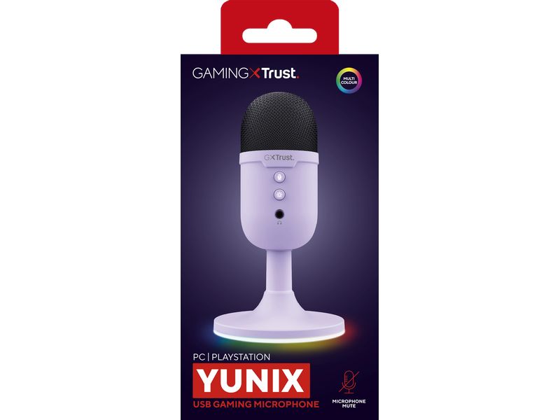 Trust Mikrofon GXT234P Yunix Kompaktes USB-Gaming-Mikrofon für Streaming & Content-Erstellung