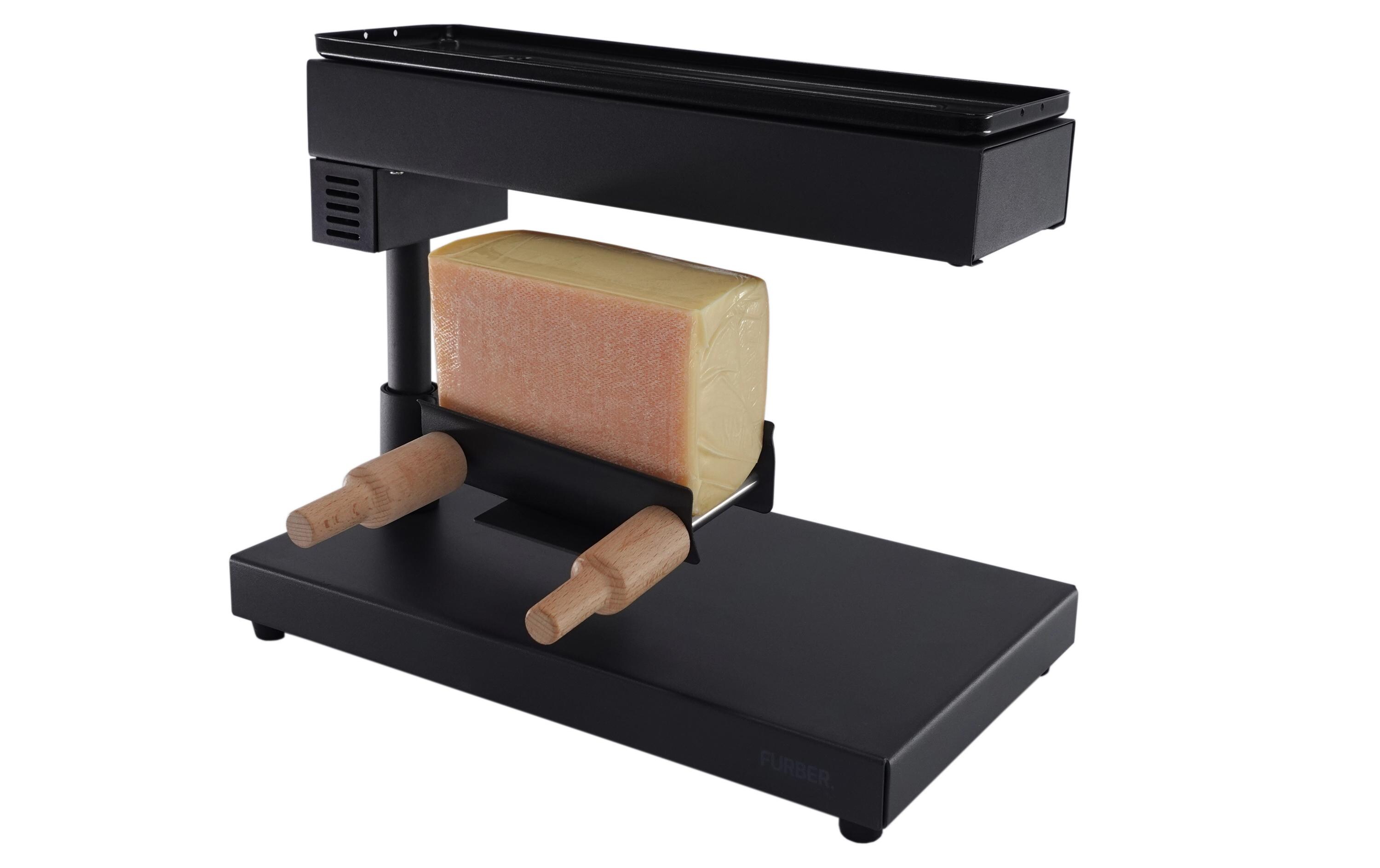 Raclette-Gerät Melty SchwarzKipp- und höhenverstellbarer Käsehalter