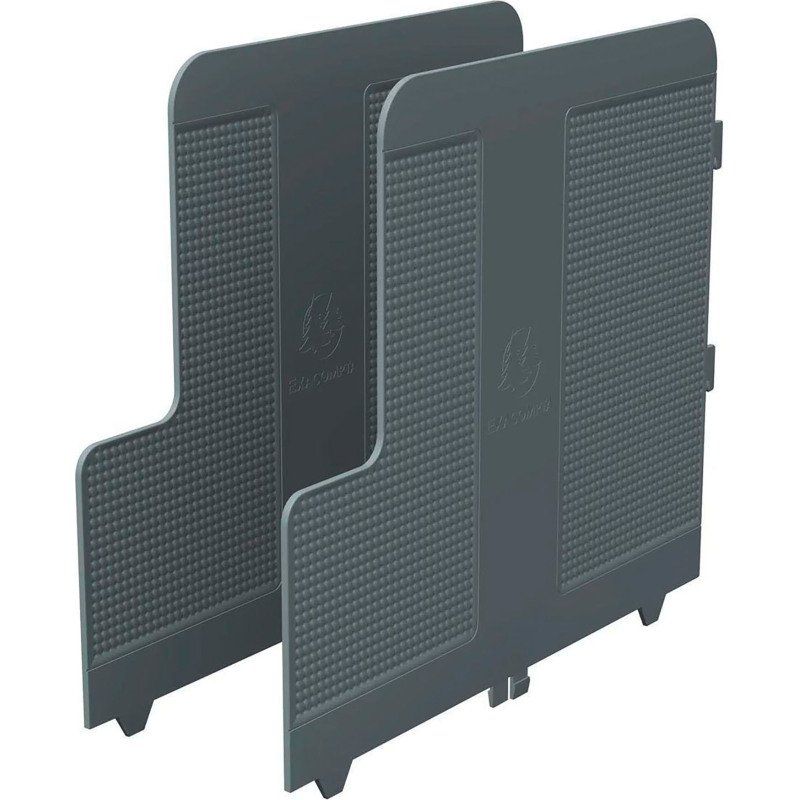 Trieur vertical Exacompta Modulotop Ecoblack gris foncé - Lot de 2 intercalaires supplémentaires