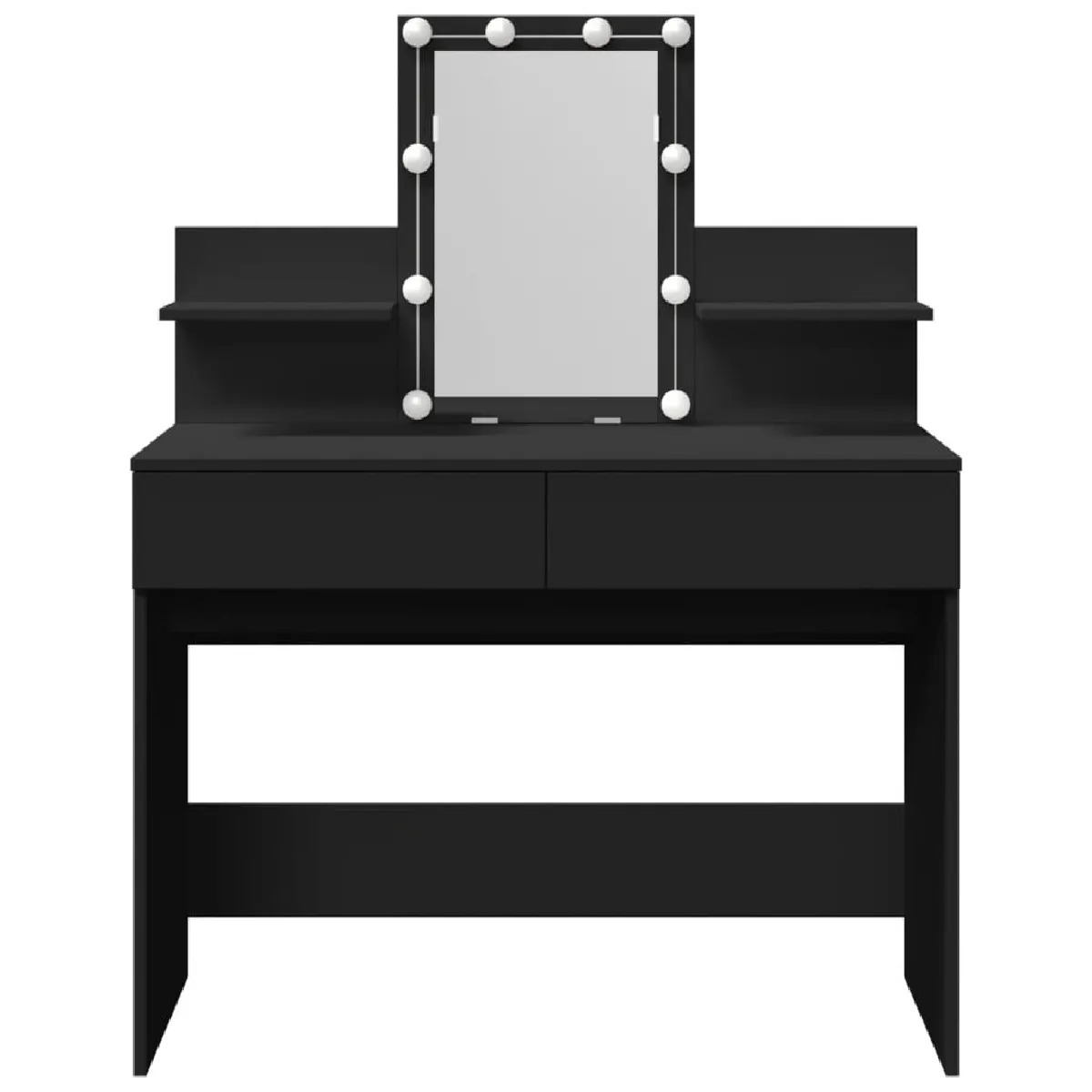 vidaXL Coiffeuse avec LED - Noir