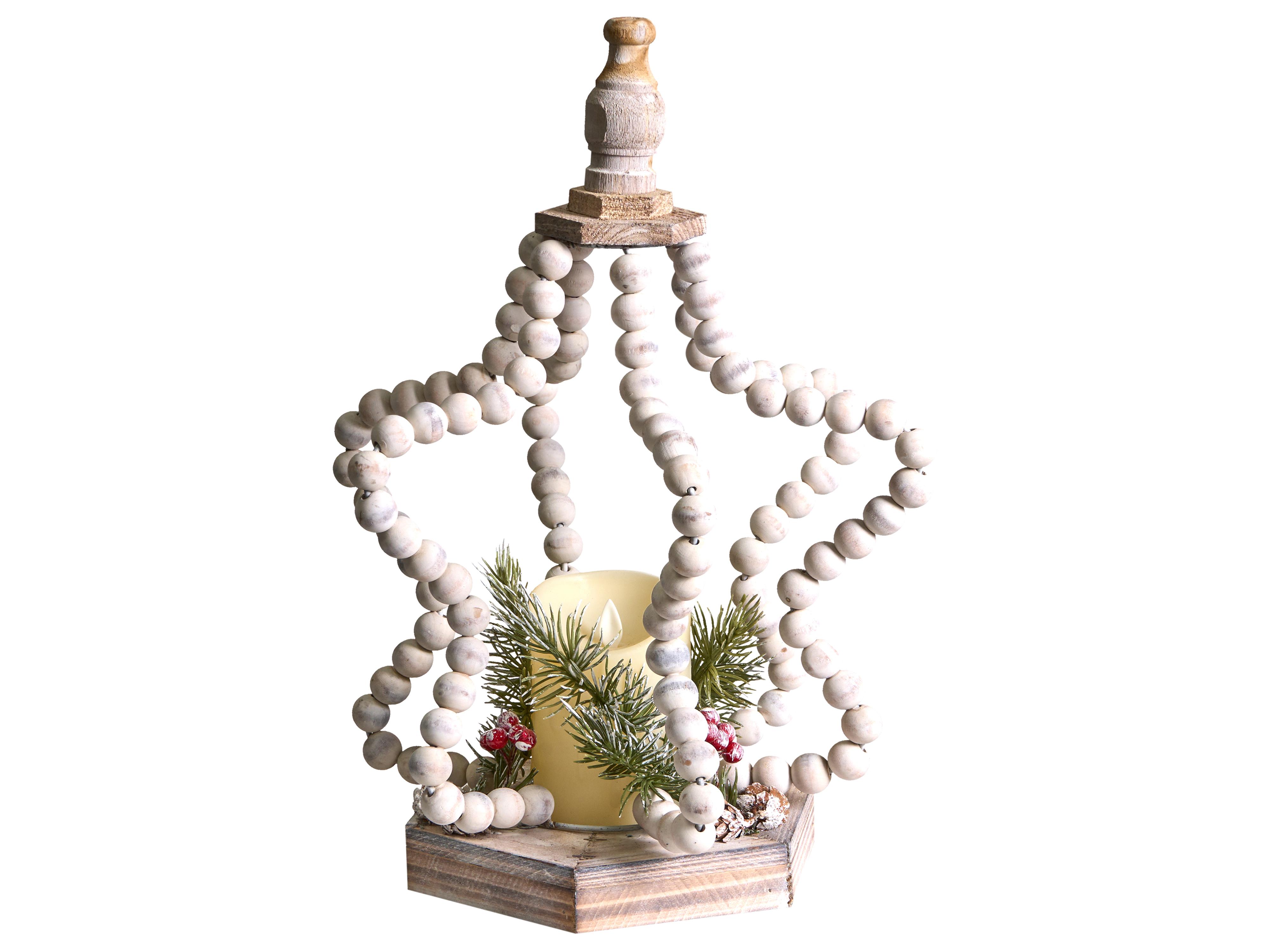 Kerstdecoratie LED PATARI Ster 42 cm Lichtbruin