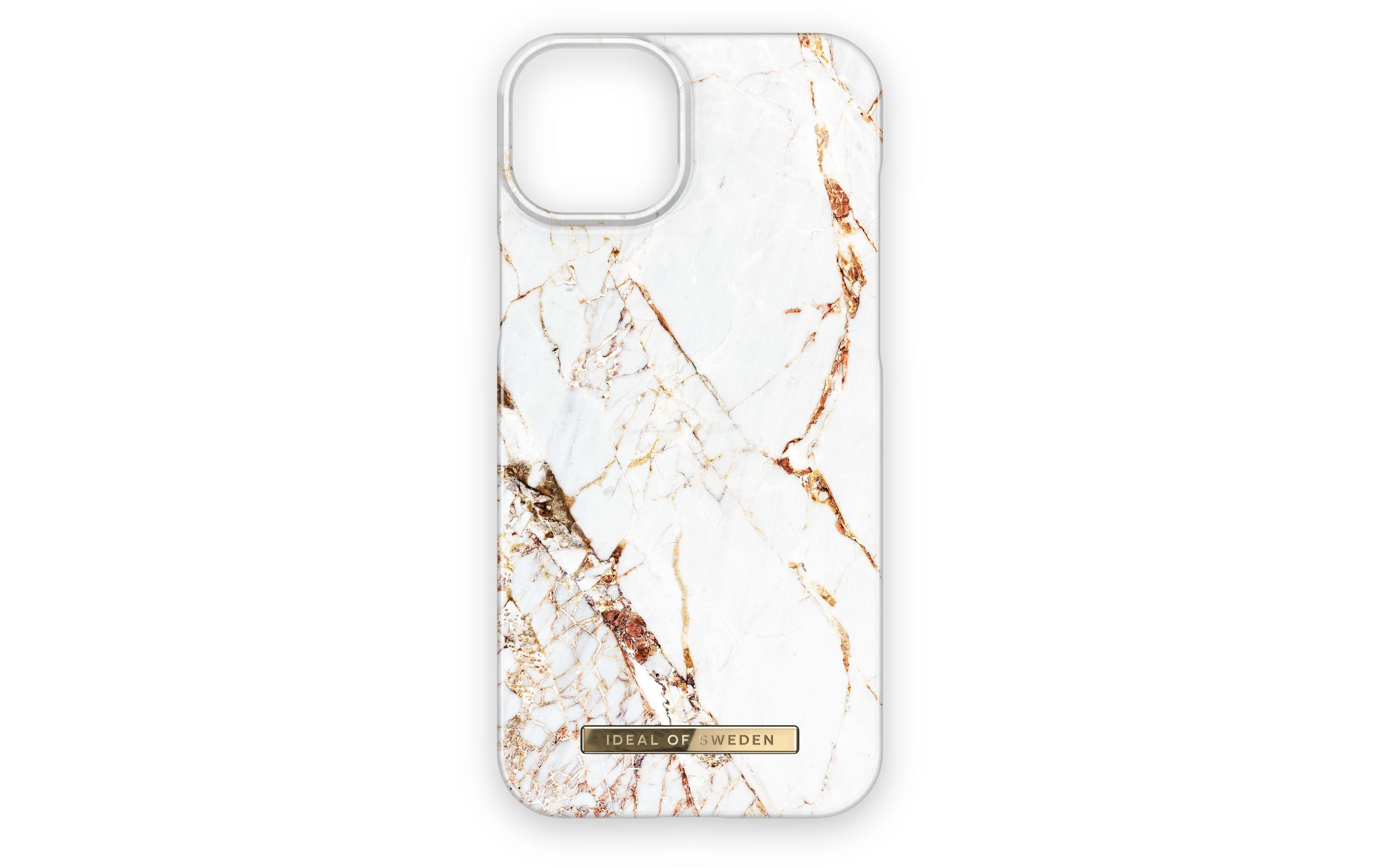Back Cover Carrara Gold iPhone iPhone 15 PlusPolycarbonat-Backcover im Marmor-Look