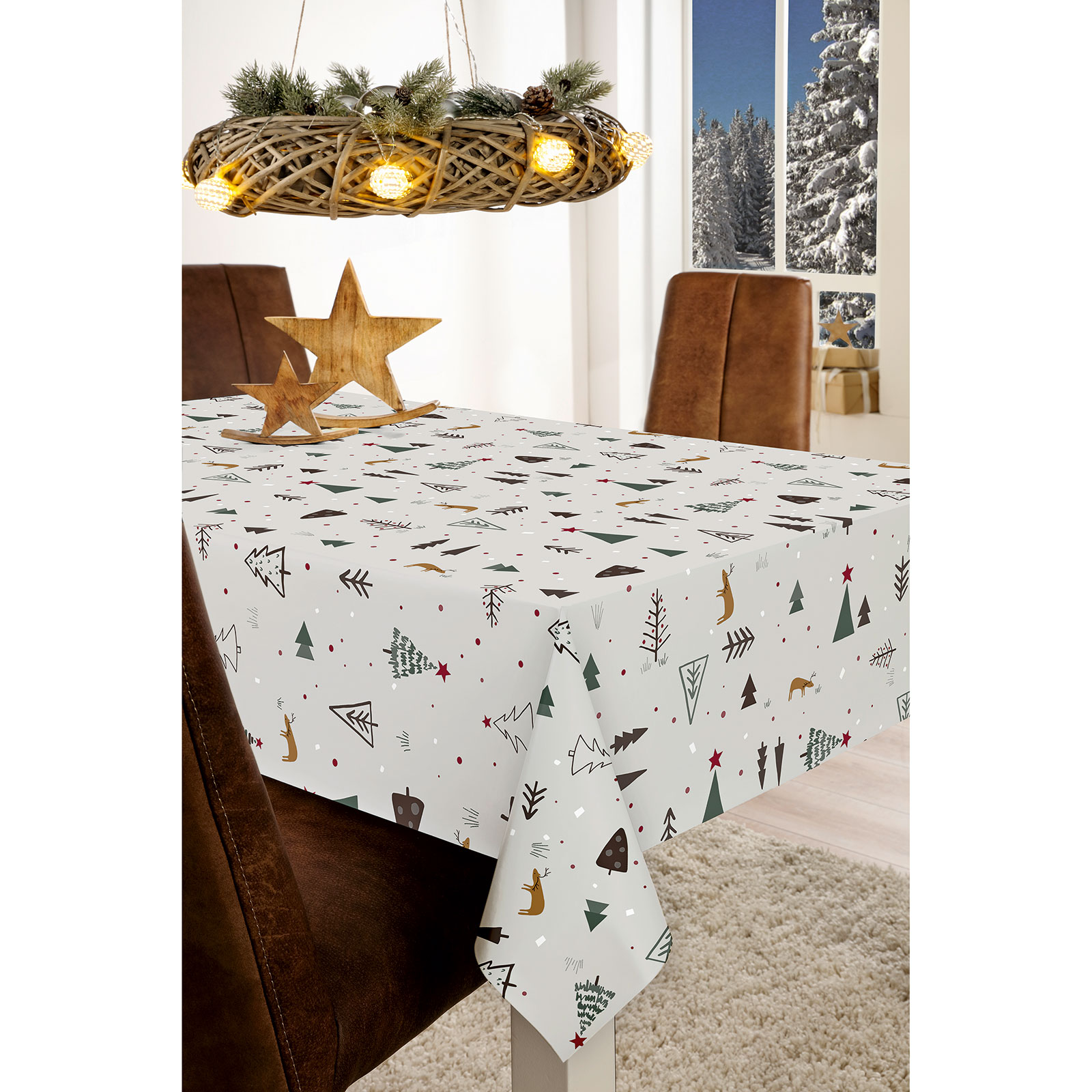 Wachstuch Meterware - Weihnachten - 140 cm breit