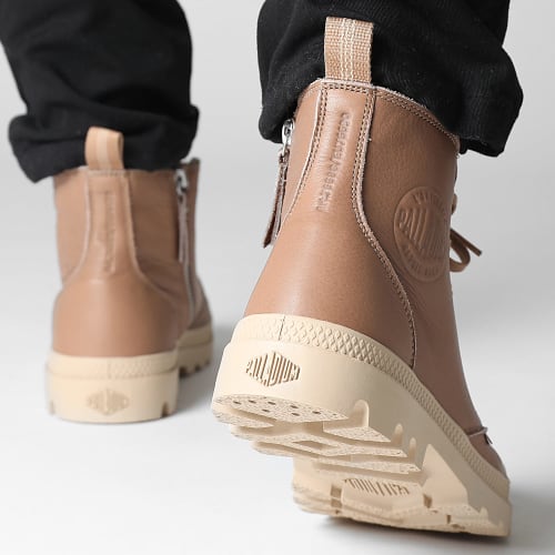 Boots Pampa Zip Leather 76888 Nude Brown