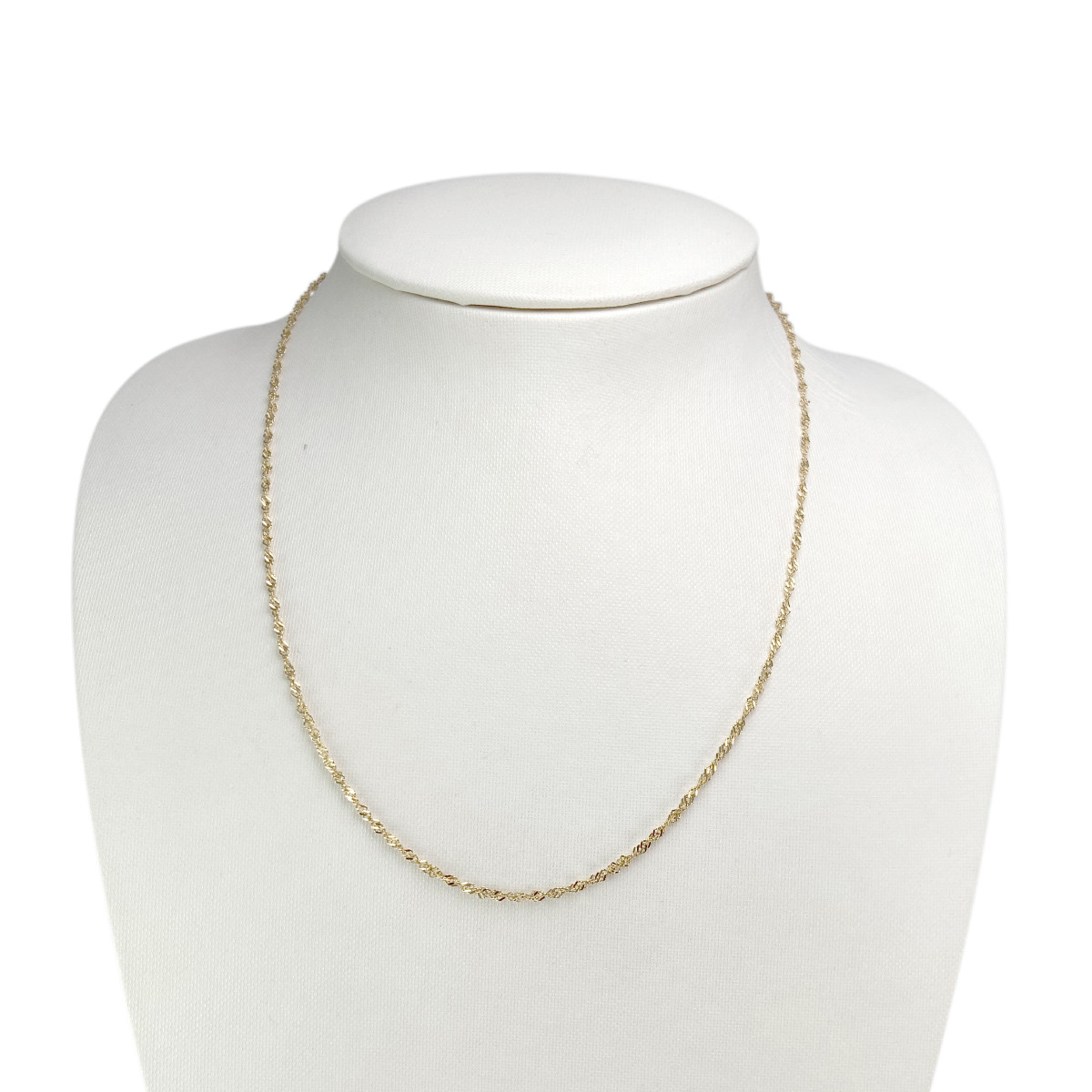 Chaine d'occasion or 750 jaune maille torsadée 46 cm